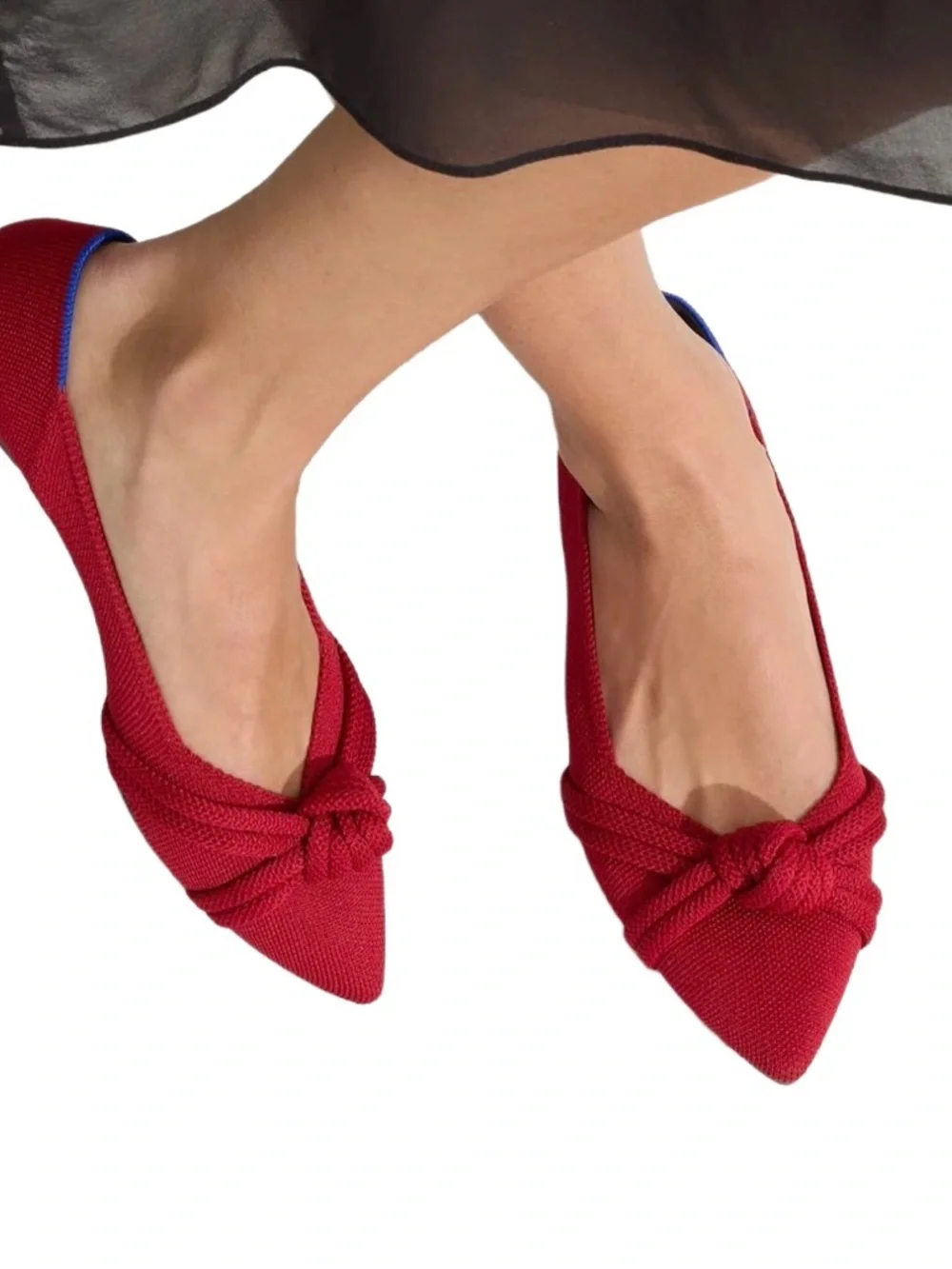 Rothy's Women’s Flats The Knot Point II Starfish Pink “In Love Sole” Sz 9 NEW - Picture 2 of 12